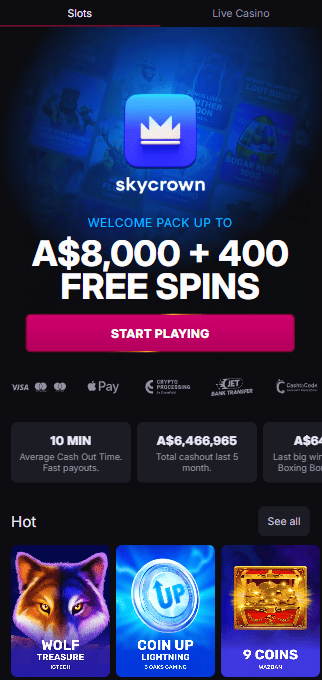 Skycrown login